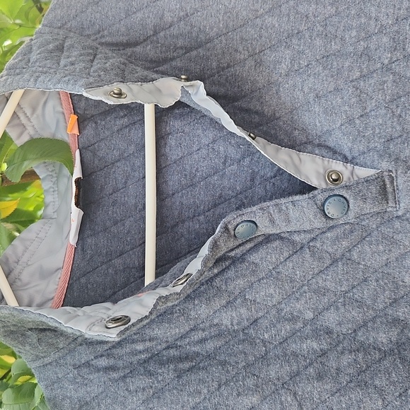 Orvis Men's Fall, Winter, Pullover Blue Casual Sweater with V-Neck Buttons - Picture 2 of 7